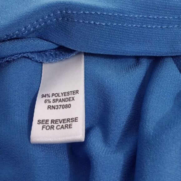 Cato Women Tops S Blue Round Neck 3/4 Sleeve - Picture 5 of 7